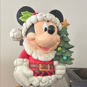 Holiday Mickey Mouse Santa Figurine